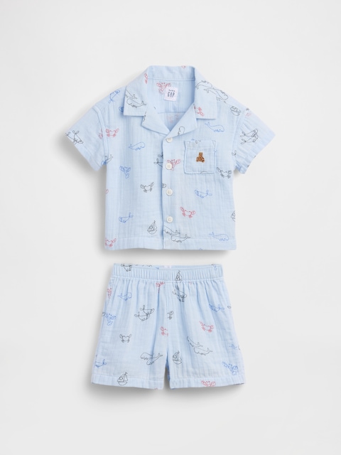 TENUE CABANA EN GAZE DE COTON POUR BÉBÉ
