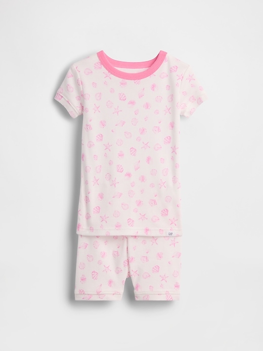 Image number 2 showing, Baby & Toddler Organic Brushed Cotton Seashell PJ Short Set