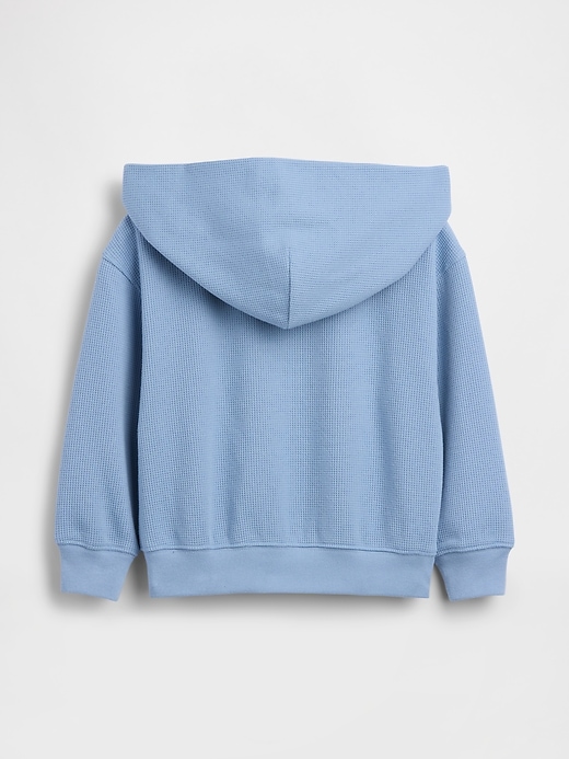 L'image numéro 4 présente Veste à capuchon en tricot gaufré pour Bébé et Tout-petit