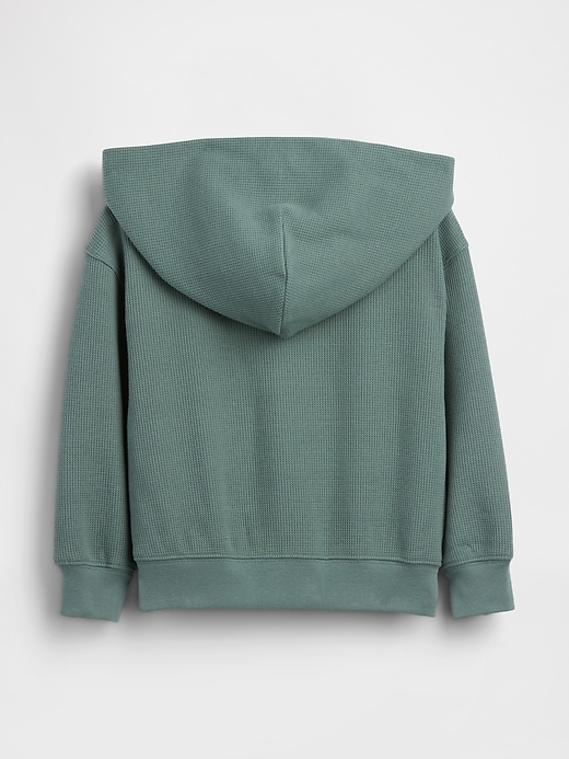 L'image numéro 4 présente Veste à capuchon en tricot gaufré pour Bébé et Tout-petit