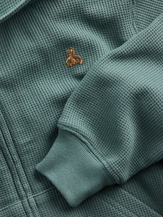L'image numéro 5 présente Veste à capuchon en tricot gaufré pour Bébé et Tout-petit