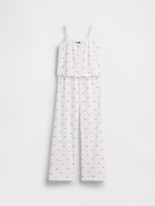 L'image numéro 2 présente Pyjama en tricot pointelle de polyester recyclé pour Enfant