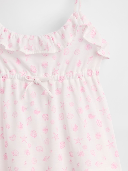 Image number 4 showing, Kids Recycled PJ Ruffle Cami Short Set