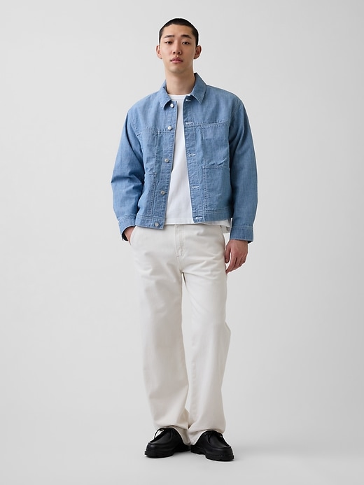 Image number 2 showing, Boxy Chambray Jacket