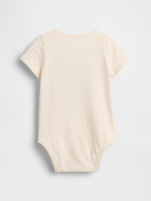 L'image numéro 2 présente Cache-couche imprimé Premiers essentiels en coton biologique pour Bébé