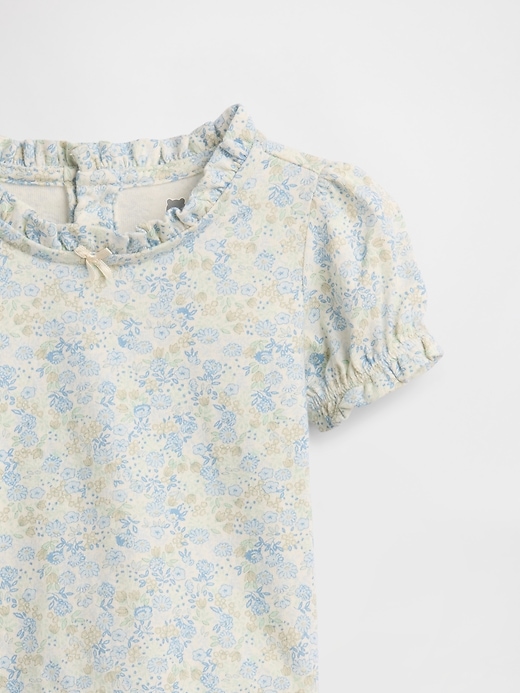 L'image numéro 3 présente Ensemble en coton biologique à motif floral pour Bébé