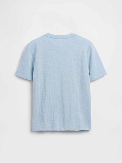 L'image numéro 2 présente T-shirt à poche en coton biologique pour Enfant