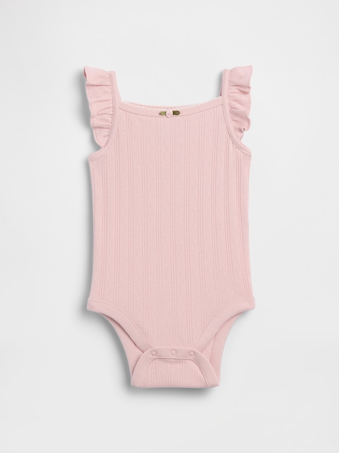 Baby Pointelle Rib Tank Bodysuit