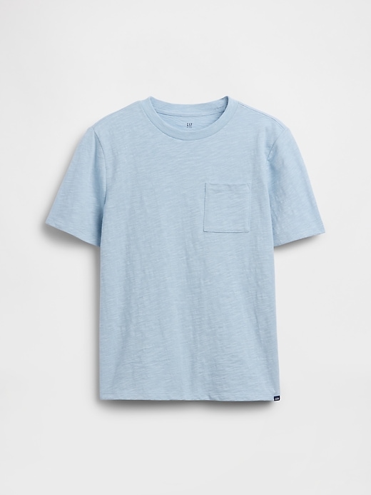 L'image numéro 1 présente T-shirt à poche en coton biologique pour Enfant