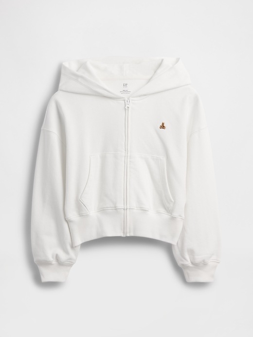 L'image numéro 2 présente Veste à capuchon VintageDoux à couture biseautée pour Enfant