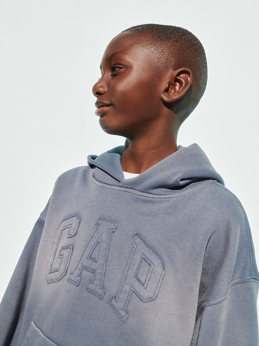 Image number 3 showing, Kids VintageSoft Relaxed Logo Hoodie