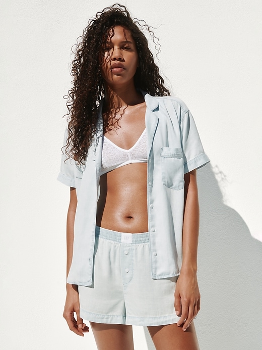 L'image numéro 5 présente Chemise de pyjama en popeline