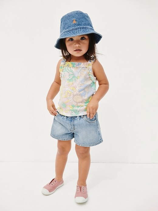 L'image numéro 5 présente Camisole côtelée à encolure tablier pour Bébé et Tout-petit