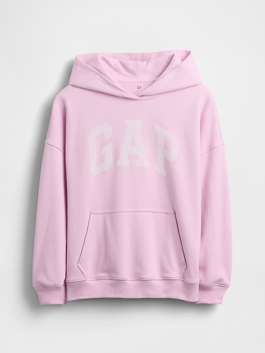 L'image numéro 2 présente Chandail à capuchon surdimensionné en jersey bouclette VintageDoux pour Enfant