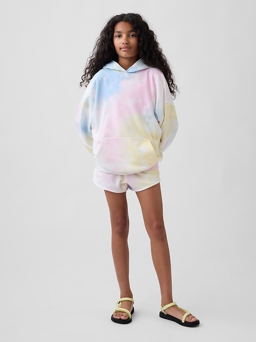 L'image numéro 4 présente Chandail à capuchon surdimensionné en jersey bouclette VintageDoux pour Enfant