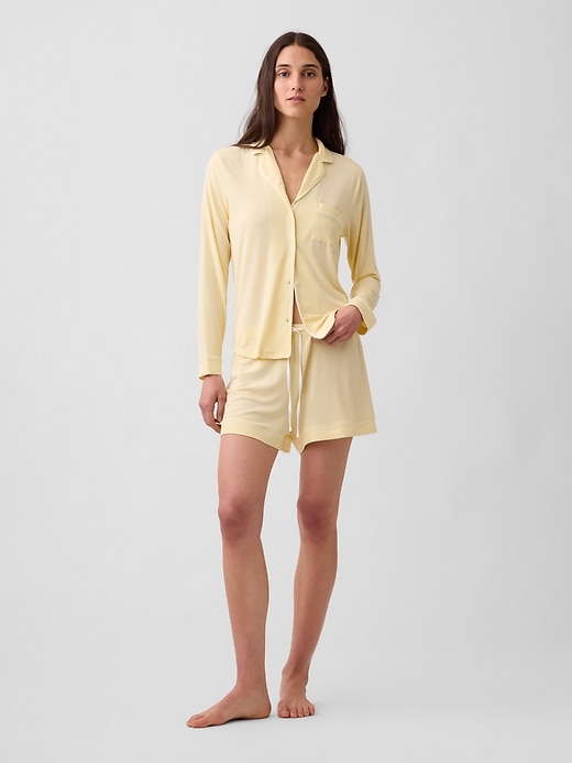 L'image numéro 1 présente Short de pyjama en modal