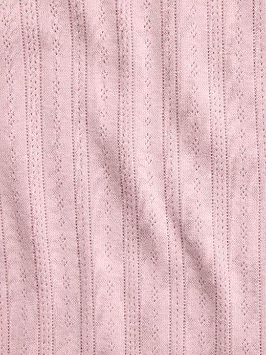 L'image numéro 5 présente Pantalon de pyjama en tricot pointelle