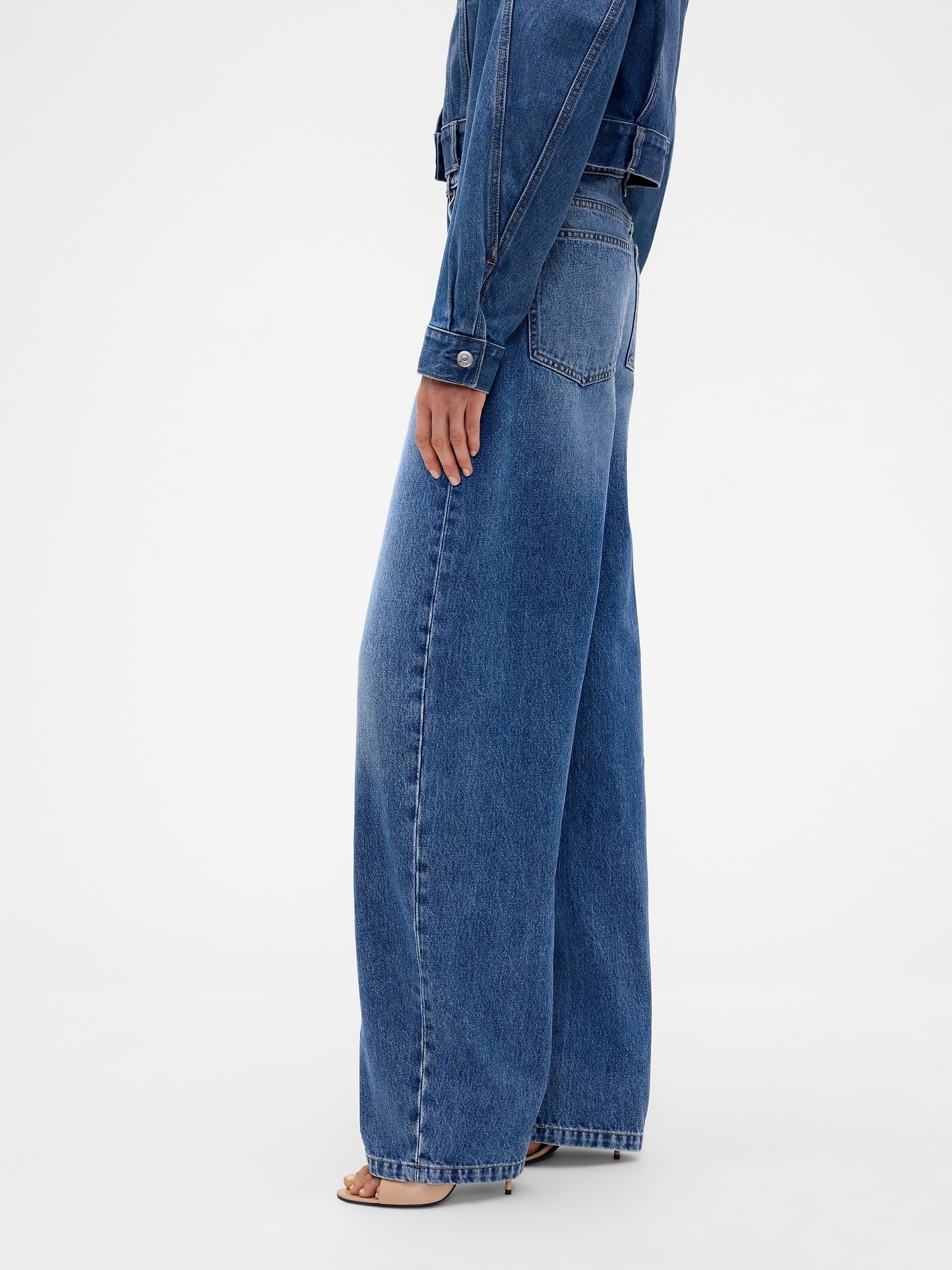 Victoria Beckham High Rise Arc Jeans