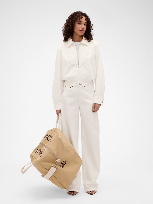 Image number 2 showing, Gap × Victoria Beckham Denim Zip Shirt