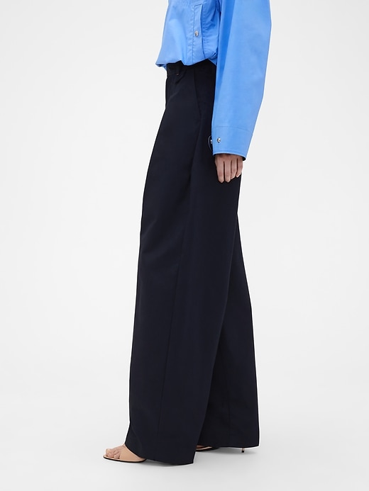 Image number 3 showing, Gap × Victoria Beckham High Rise Pleated Arc Trouser