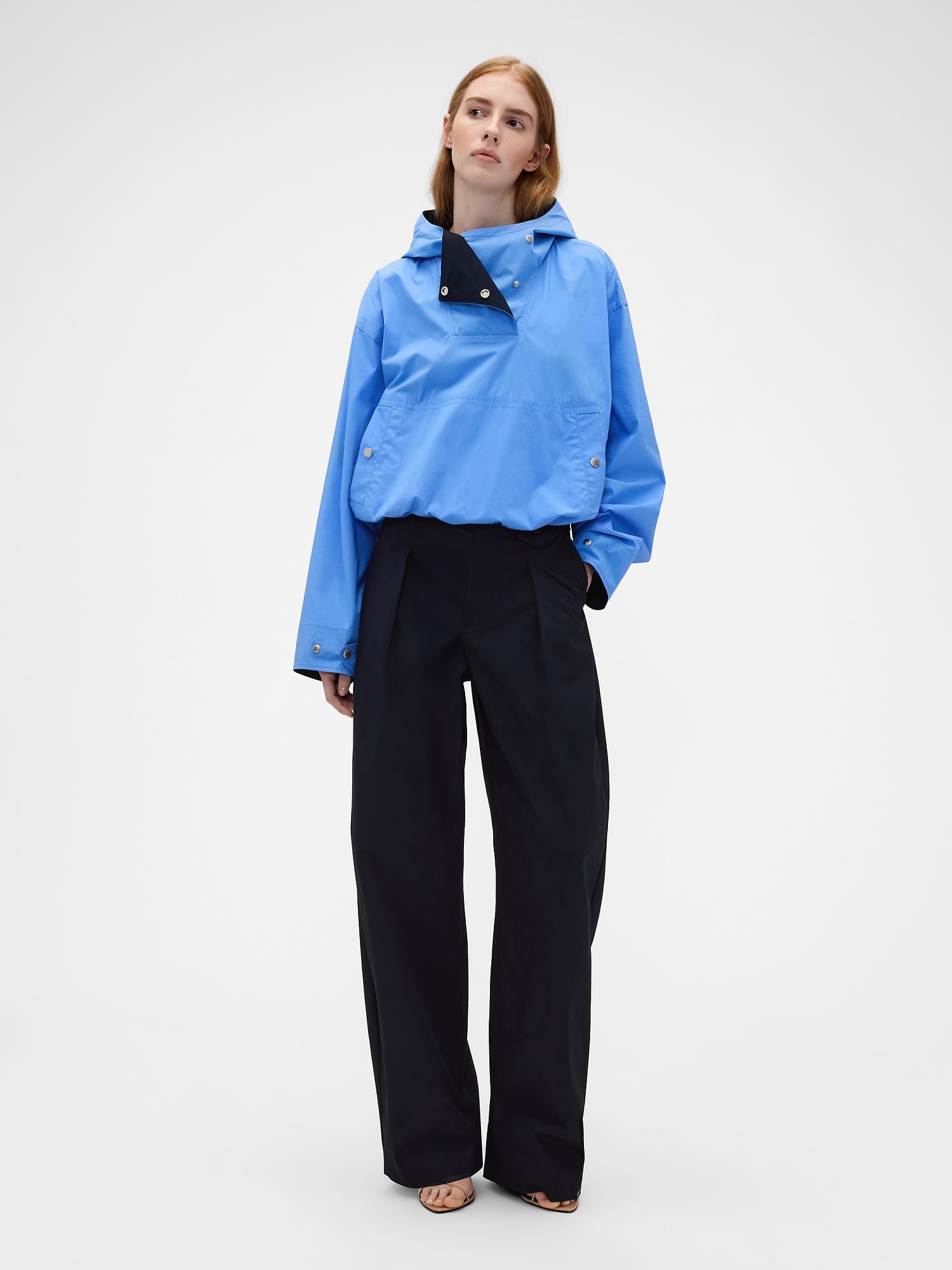 Victoria Beckham High Rise Pleated Arc Trouser