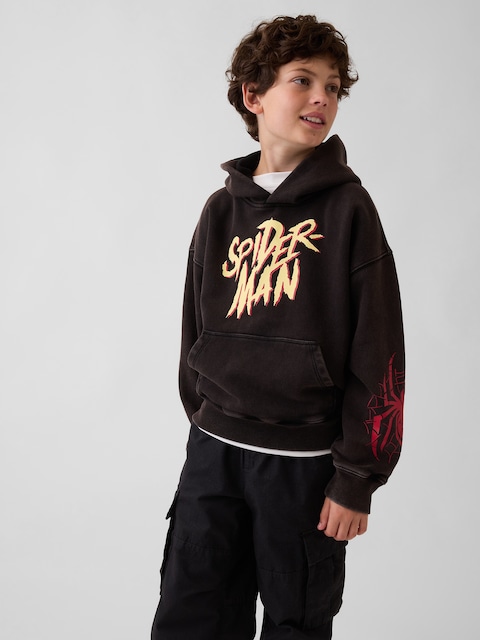 Kids Marvel VintageSoft Spider-Man Relaxed Hoodie