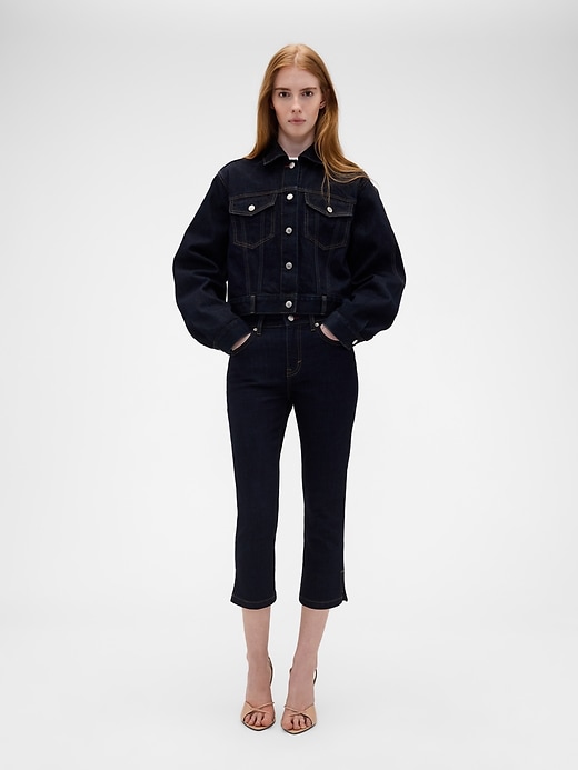 Image number 2 showing, Gap × Victoria Beckham Low Rise Capri Jeans