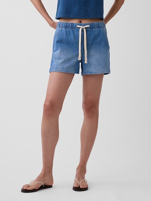 Image number 2 showing, 4" Denim Easy Shorts
