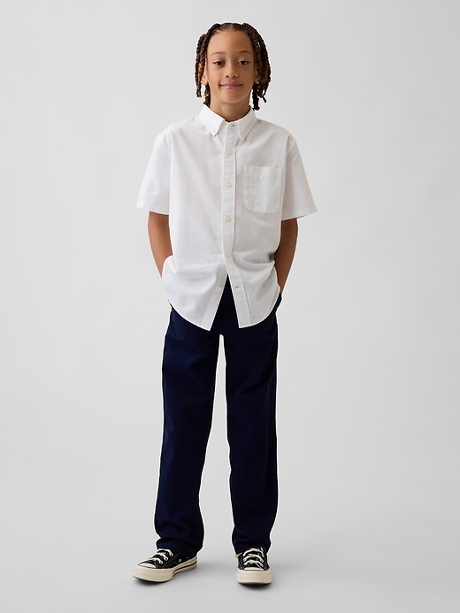 Image number 1 showing, Kids Modern Relaxed Straight Khakis