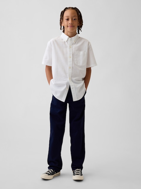 KAKI D'UNIFORME DROIT MODERNE DÉCONTRACTÉ POUR ENFANT
