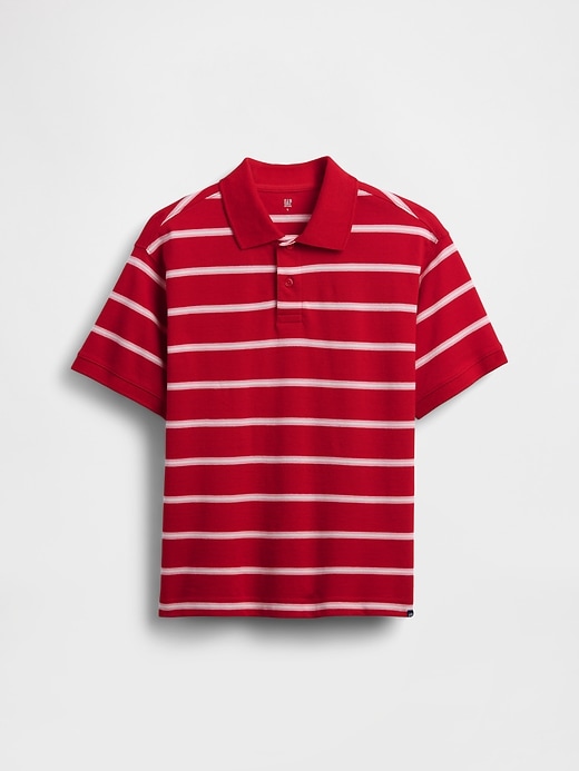 Image number 2 showing, Kids Relaxed Pique Polo Shirt
