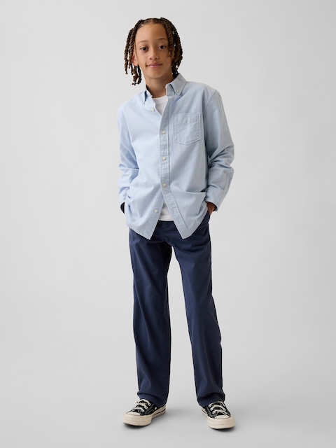 KAKI D'UNIFORME DROIT MODERNE DÉCONTRACTÉ POUR ENFANT