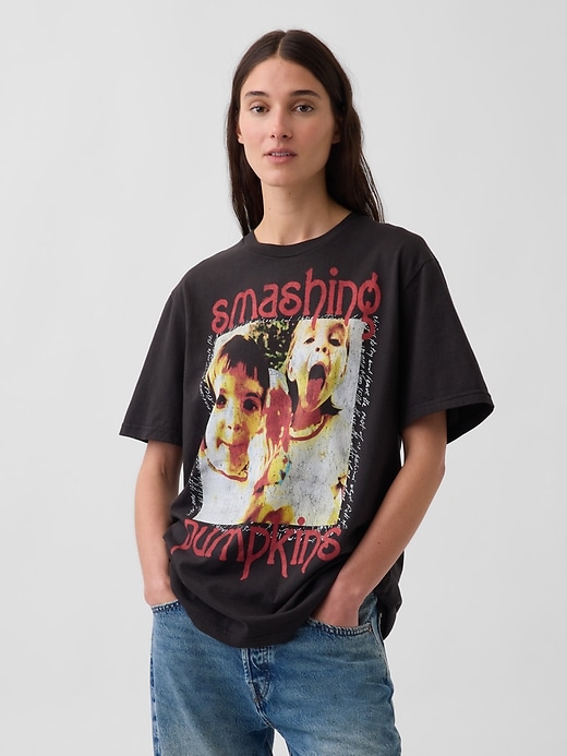 L'image numéro 5 présente T-shirt décontracté à imprimé Smashing Pumpkins