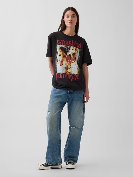 L'image numéro 6 présente T-shirt décontracté à imprimé Smashing Pumpkins