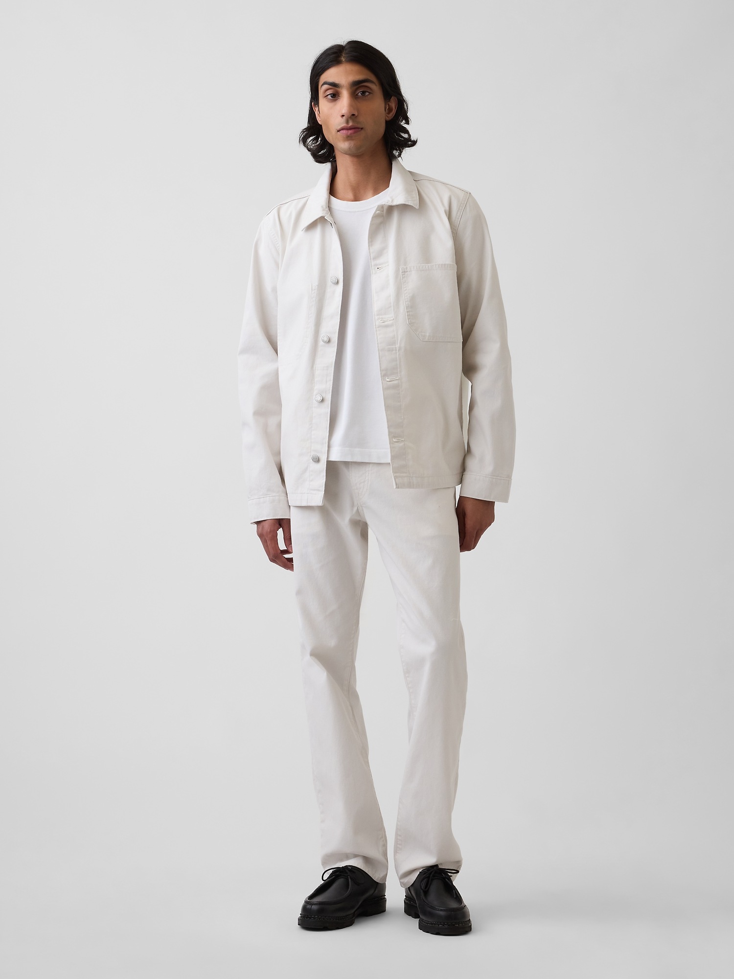 Canvas Relaxed Shirt Jacket