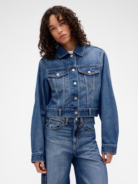 Gap × Victoria Beckham Relaxed Crop Denim Jacket