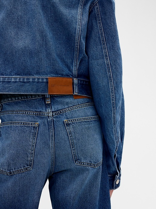Image number 6 showing, Gap × Victoria Beckham Relaxed Crop Denim Jacket
