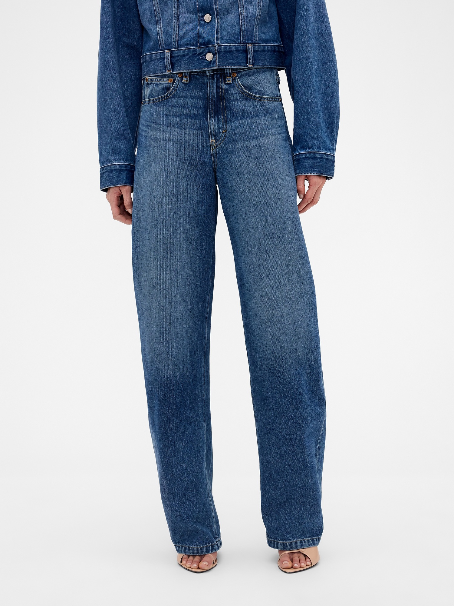 Victoria Beckham High Rise Arc Jeans