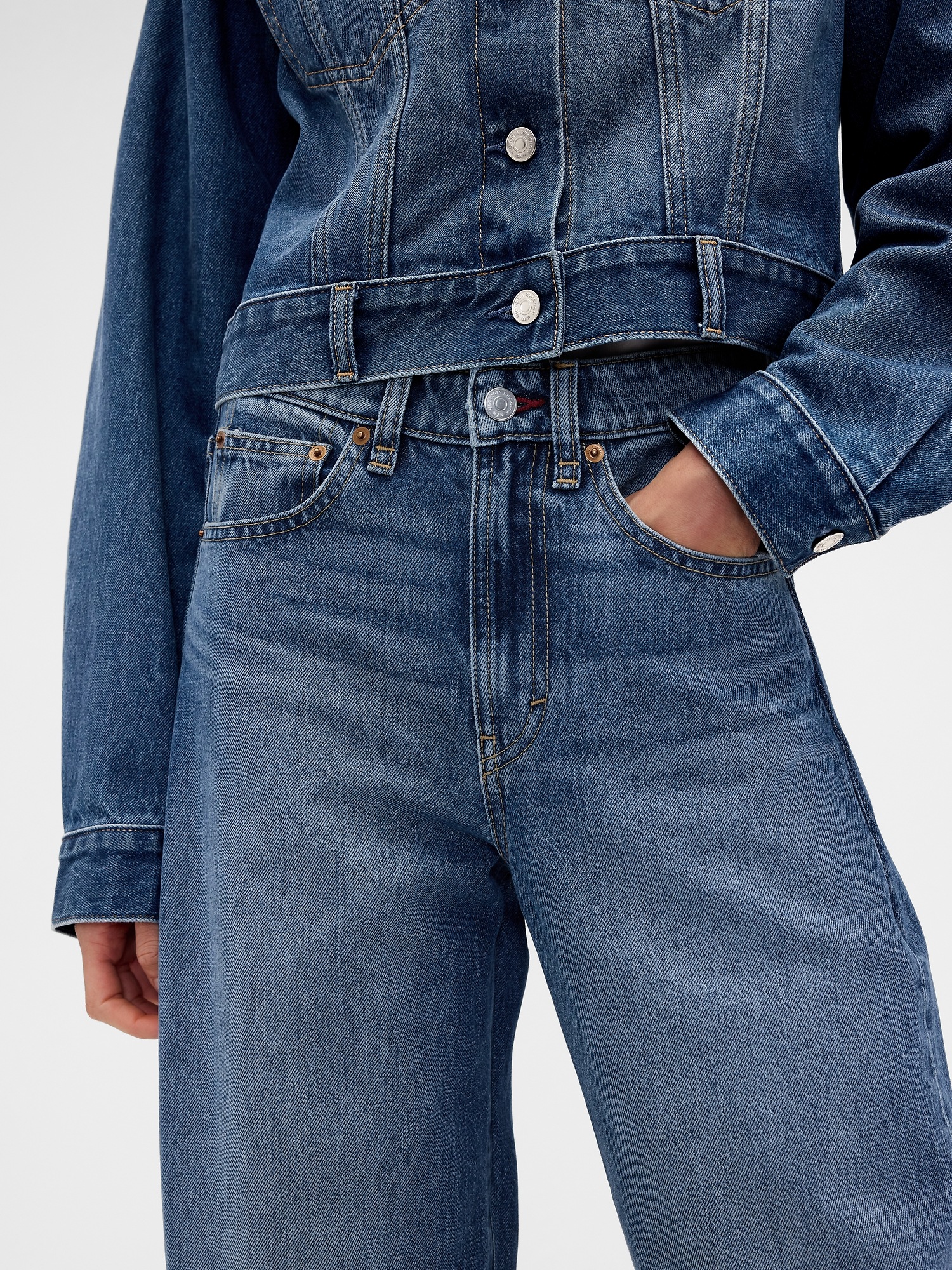 Victoria Beckham High Rise Arc Jeans