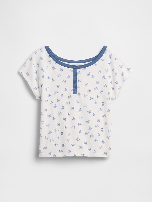 L'image numéro 2 présente T-shirt henley à manches raglan pour Enfant