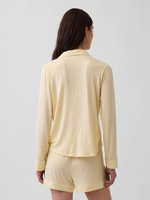 L'image numéro 3 présente Chemisier de pyjama en modal
