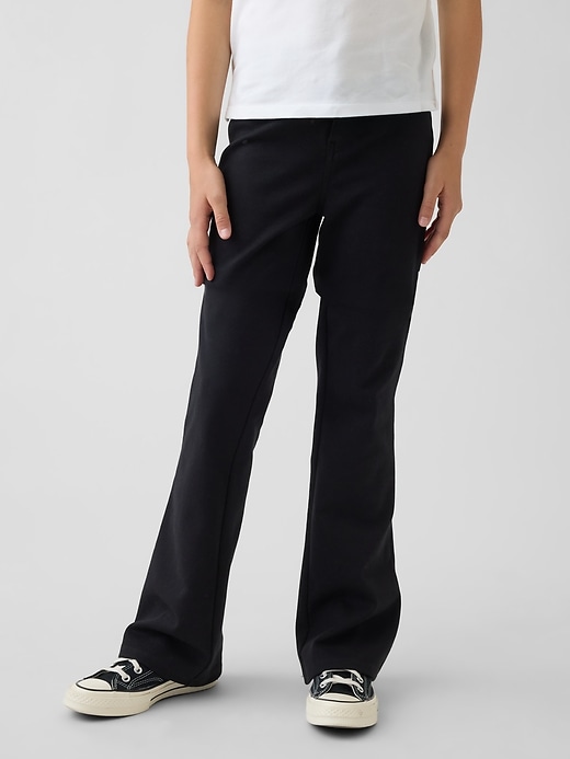 L'image numéro 3 présente Pantalon d’uniforme évasé en tricot point de Rome pour Enfant