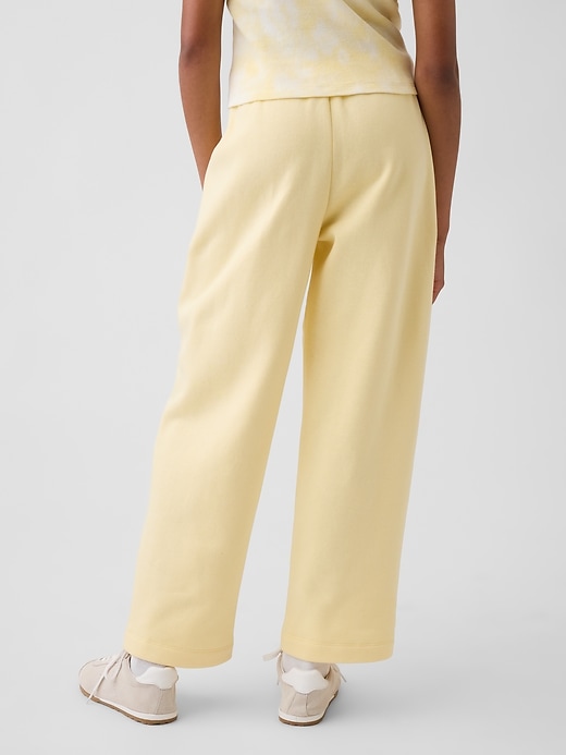 L'image numéro 4 présente Pantalon de jogging baril décontracté à bordure en dentelle VintageDoux pour Enfant