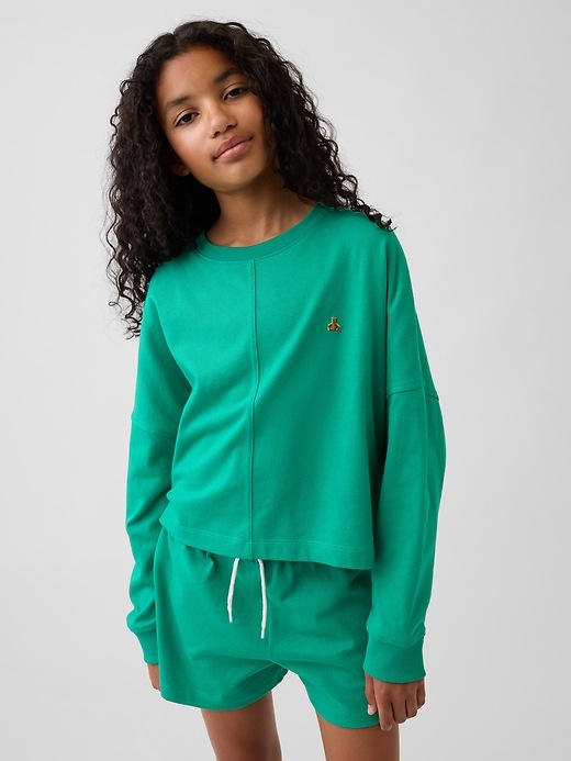 Image number 1 showing, Kids Heavyweight Oversized Seam T-Shirt