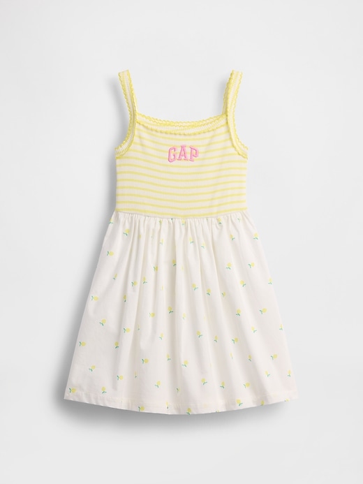 Image number 2 showing, Baby & Toddler Mixed Media Apron Dress