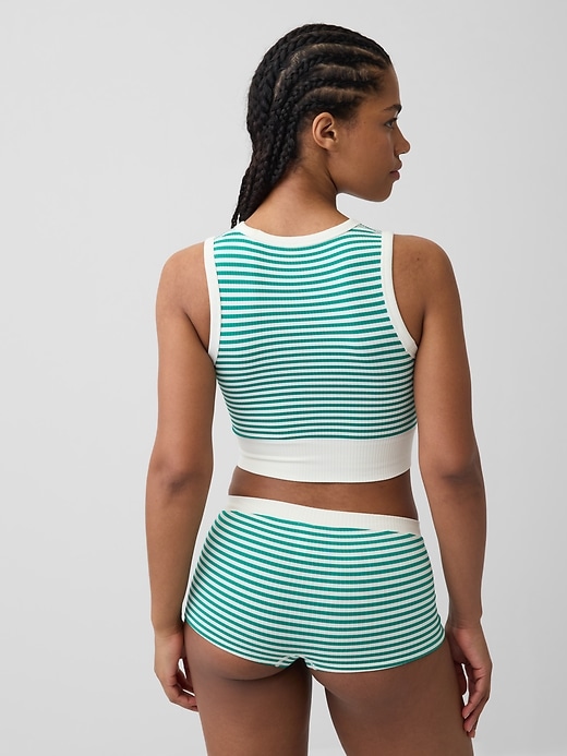Image number 2 showing, Seamless Rib Crop Tank Top
