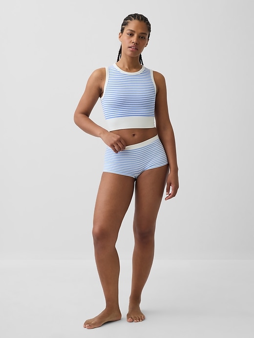 Image number 4 showing, Seamless Rib Crop Tank Top