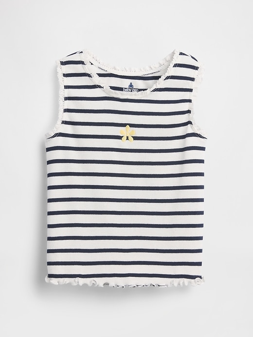L'image numéro 2 présente Camisole côtelée à rayures et à imprimé pour Bébé et Tout-petit