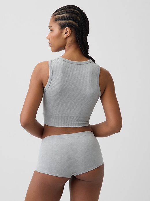 Image number 2 showing, Seamless Rib Crop Tank Top