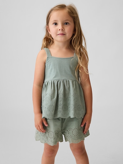 L'image numéro 1 présente Haut à ourlet en broderie anglaise pour Bébé et Tout-petit
